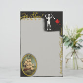 Papeterie Du bureau de Pirate Edward Teach Stationery (Debout devant)