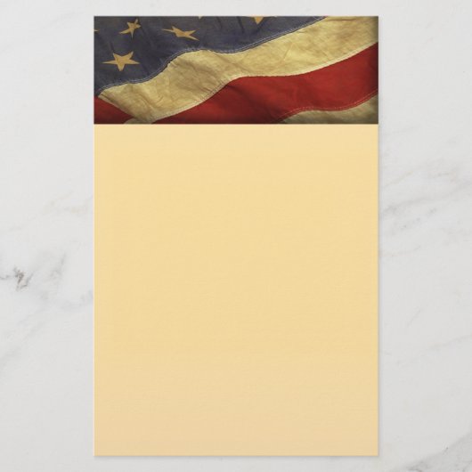 Papeterie du drapeau américain en détresse (Devant)