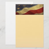 Papeterie du drapeau américain en détresse (Devant / Derrière)