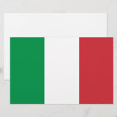 Papeterie du drapeau italien (Devant / Derrière)