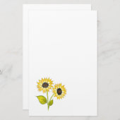 Papeterie Duet de tournesol (Devant / Derrière)