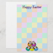 Papeterie Easter owl - rainbow (Devant / Derrière)