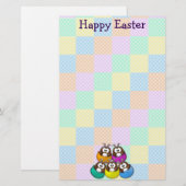 Papeterie Easter owl - rainbow (Devant / Derrière)