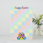 Papeterie Easter owl - rainbow (Debout devant)