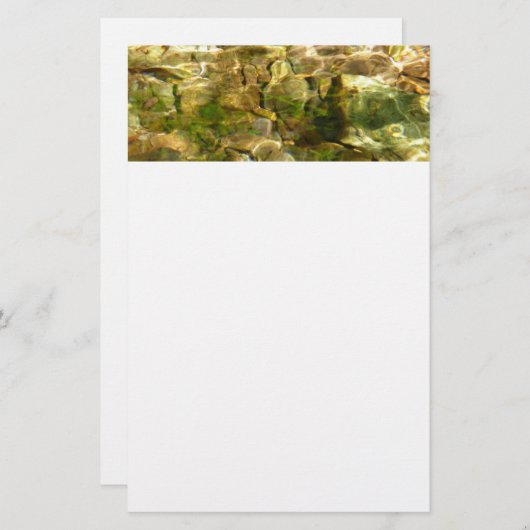 Papeterie Eau de sources chaudes Green-Gold Nature (Devant / Derrière)