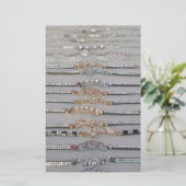 Papeterie Éblouissant Décoré Chaîne de Diamant Artwork Bijou (Debout devant)