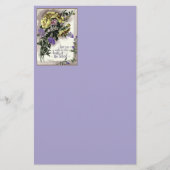 Papeterie Écriture avec fleurs (Devant)