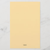 Papeterie Écriture Classique Élégante Nom Couleur Beige (Dos)