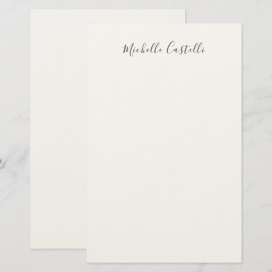 Papeterie Écriture manuscrite classique unique professionnel (Devant / Derrière)