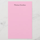 Papeterie Écriture manuscrite originale unique rose (Devant)