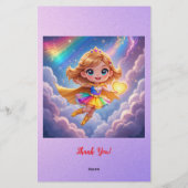 Papeterie Editable Birthday Invitation – Superheroine Theme (Dos)