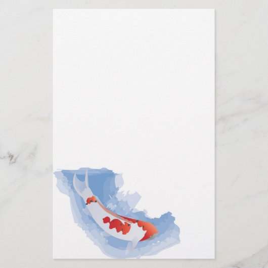 Papeterie effarouchée de Koi (Digital) (Devant)