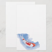 Papeterie effarouchée de Koi (Digital) (Devant / Derrière)