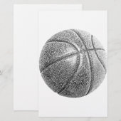 Papeterie Effet crayon Basketball (Devant / Derrière)