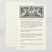 Papeterie Église Mariage catholique Modeste Attente pour les (Devant / Derrière)