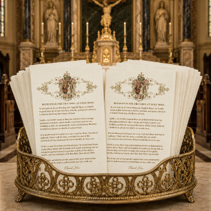 Papeterie Église Mariage catholique Modeste Attente pour les