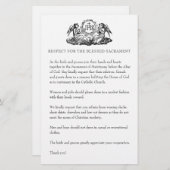 Papeterie Église Mariage catholique Modeste Attique pour inv (Devant / Derrière)