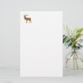 Papeterie Élan blanc et marron (Debout devant)