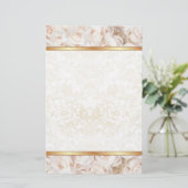 Papeterie Élégance Champagne Rose Rose Rose (Debout devant)