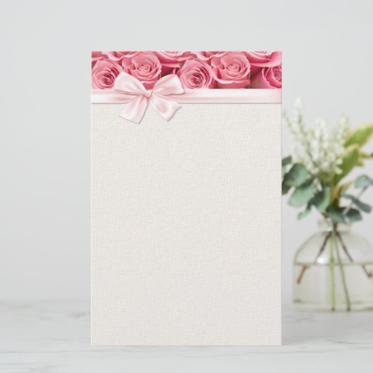 Papeterie Élégance rose 2 (Debout devant)