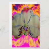 Papeterie Élégant abstrait tropical floral (Devant / Derrière)