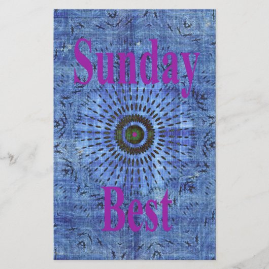 Papeterie Elégant bleu denim motif vectoriel impression art (Devant)