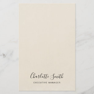 Papeterie Élégant Classique Minimaliste Professionnel