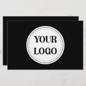 Papeterie Élégant, contemporain, poli et personnalisable. (Devant / Derrière)