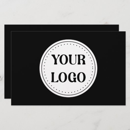 Papeterie Élégant, contemporain, poli et personnalisable. (Devant / Derrière)