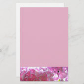 Papeterie Elégant flores rose douce hydrangée rose rose (Devant / Derrière)