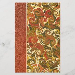 Papeterie Élégant livre d'antiquités, Motif de swirl orné