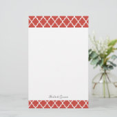 Papeterie Élégant, moderne, classique mariage de quatrefoil (Debout devant)