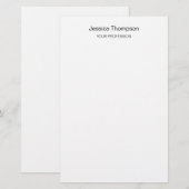 Papeterie Élégant Moderne Simple et Professionnel (Devant / Derrière)