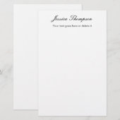 Papeterie Élégant Moderne Simple et Professionnel (Devant / Derrière)