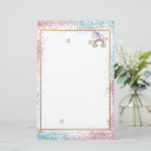 Papeterie Élégant papier à lettres de parties scintillant de (Debout devant)