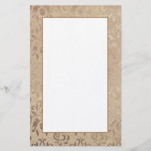 Papeterie Élégant papier d'écriture de modèle Damask