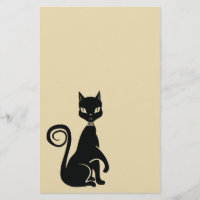 Élégant papier noir de chat Scrabook