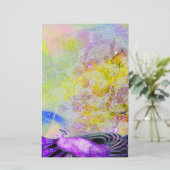 PAPETERIE ÉLÉGANT PEACOCK EN POURPULAIRE JAUNE ÉCLAIRANT (Debout devant)