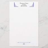 Papeterie Elegant Periwinkle Corner Professional Stationery (Devant)