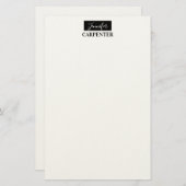 Papeterie Élégant professionnel minimaliste moderne (Devant / Derrière)