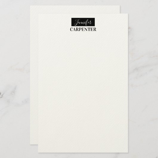 Papeterie Élégant professionnel minimaliste moderne (Devant / Derrière)