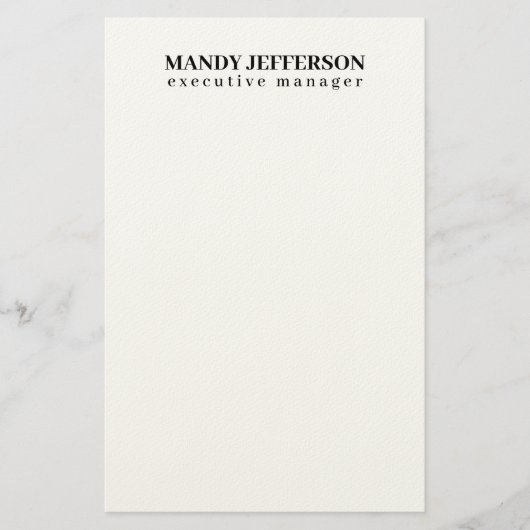 Papeterie Élégant professionnel minimaliste moderne ajouter  (Devant)