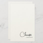 Papeterie Élégant professionnel minimaliste moderne ajouter (Devant / Derrière)