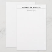 Papeterie Élégant simple et attractif minimaliste (Devant / Derrière)