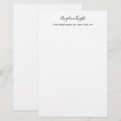 Papeterie Élégant Style Tendance Écriture Manuscrite Unique (Devant / Derrière)