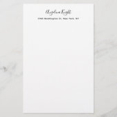 Papeterie Élégant stylé tendance unique écriture manuscrite  (Devant)