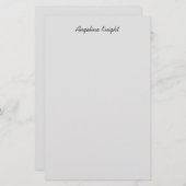 Papeterie Élégant stylé tendance unique écriture manuscrite  (Devant / Derrière)