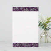 Papeterie Élégant violet et gris (Debout devant)