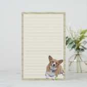 Papeterie élégante de corgi de Gallois de Pembroke (Debout devant)