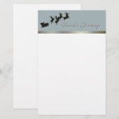 Papeterie élégante de Noël (Devant / Derrière)